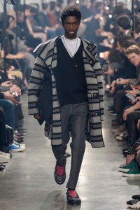 Model on the catwalk