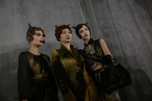 Backstage at Moschino Men's Fall 2018