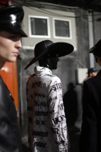 Backstage at Moschino Men's Fall 2018