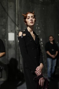 Backstage at Moschino Men's Fall 2018