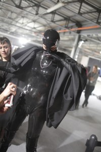 Backstage at Moschino Men's Fall 2018