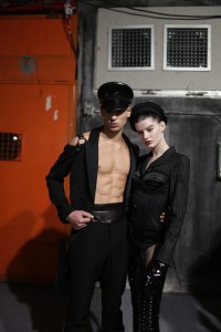 Backstage at Moschino Men's Fall 2018