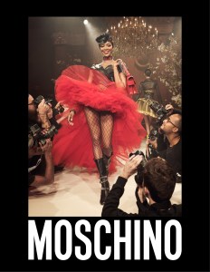 Photographers can't get enough of the models on the Moschino runway, seen leaning in on the catwalk and snapping away frenziedly in the brand's ad campaign for spring 2018. Photographed by Steven Meisel, models include Naomi Campbell, Liya Kebede, Adut Akech Bior, Yasmin Wijnaldum and Aube Jolicoeur. Styled by Carlyne Cerf de Dudzeele, Moschino's creative director Jeremy Scott tapped Guido Palau for hair and Pat McGrath for makeup.