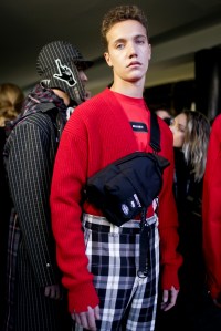 Backstage at MSGM Men's Fall 2018