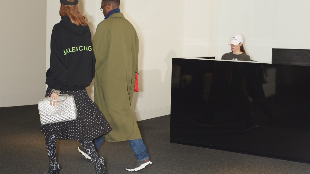Looks from the Net-a-porter and Mr Porter x Balenciaga capsule ranges