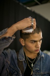 Backstage at Off-White Men's Fall 2018