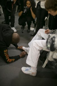 Backstage at Off-White Men's Fall 2018