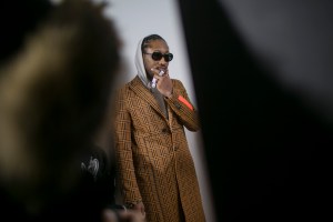 Backstage at Off-White Men's Fall 2018