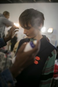 Backstage at Off-White Men's Fall 2018