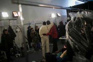 Backstage at Off-White Men's Fall 2018