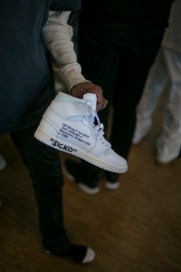 Backstage at Off-White Men's Fall 2018