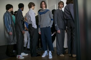 Backstage at Off-White Men's Fall 2018