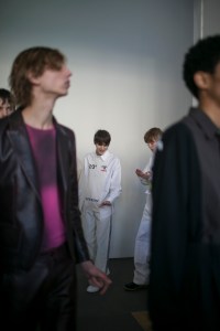 Backstage at Off-White Men's Fall 2018