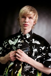 Backstage at Prada Men's Fall 2018