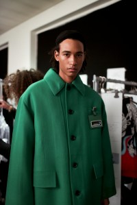 Backstage at Prada Men's Fall 2018