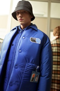 Backstage at Prada Men's Fall 2018