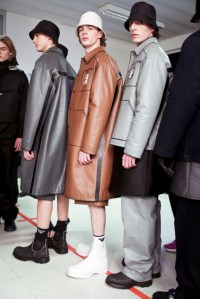 Backstage at Prada Men's Fall 2018