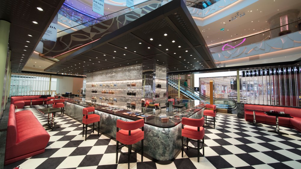 "Prada Spirit" pop-up at Galaxy shopping mall in Macau