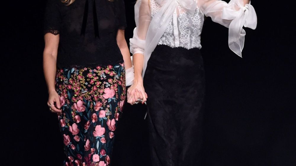 Keren Craig and Georgina Chapman on the catwalkMarchesa Couture show, Runway, Spring Summer 2018, New York Fashion Week, USA - 13 Sep 2017