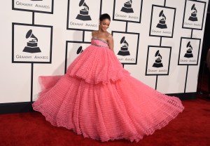 Rihanna arrives at the 57th annual Grammy Awards at the Staples Center, in Los AngelesThe 57th Annual Grammy Awards - Arrivals, Los Angeles, USA - 8 Feb 2015