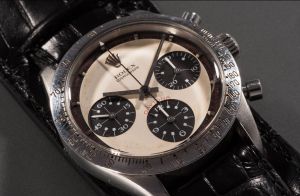 Rolex Cosmograph Daytona watchPaul Newman Rolex watch sells for world record price, New York, USA - 26 Oct 2017A rare Rolex watch owned by the late movie star Paul Newman today sold for a world record £13.5m. The legendary actor received the Rolex Cosmograph Daytona as a present from his wife Joanne Woodward in 1968. She bought the timepiece from the prestigious Tiffany & Co store in New York and had it engraved with the message 'drive carefully' in light of her husband's fledgling motor racing career. Newman wore it daily for more than 15 years before passing it on to his daughter's then boyfriend, James Cox, while he stayed with the family one summer in the early 1980s. It sold at Phillips Auctions of New York.