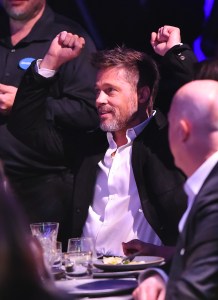 Brad Pitt
Sean Penn's JP HRO Gala, Inside, Los Angeles, USA - 06 Jan 2018