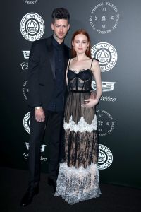 Travis Mills and Madelaine Petsch
The Art of Elysium 'HEAVEN', Arrivals, Los Angeles, USA - 06 Jan 2018