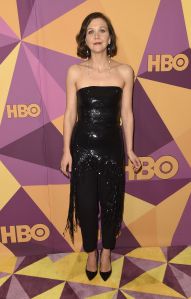 Maggie Gyllenhaal arrives at the HBO Golden Globes afterparty at the Beverly Hilton Hotel, in Beverly Hills, Calif75th Annual Golden Globe Awards - HBO Afterparty, Beverly Hills, USA - 07 Jan 2018