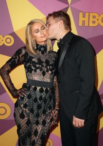 Paris Hilton and Chris ZylkaHBO Golden Globes After Party, Arrivals, Los Angeles, USA - 07 Jan 2018