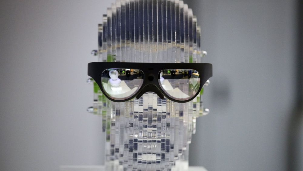 Rokid's AR glasses are on display at CES International, in Las VegasGadget Show Rokid, Las Vegas, USA - 10 Jan 2018