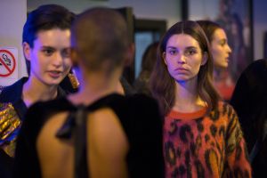 Models backstage Stella McCartney presentation, Inside, Los Angeles, USA - 16 Jan 2018