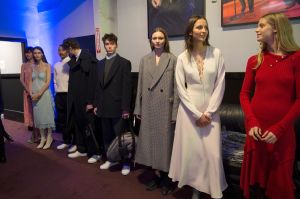 Models backstage Stella McCartney presentation, Inside, Los Angeles, USA - 16 Jan 2018