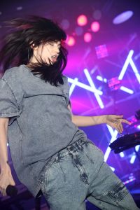 Grimes Stella McCartney presentation, Inside, Los Angeles, USA - 16 Jan 2018