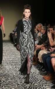 Model on the catwalk Wolk Morais Collection 6 show, Runway, Los Angeles, USA - 17 Jan 2018