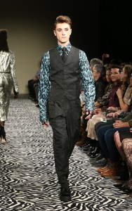 Model on the catwalk Wolk Morais Collection 6 show, Runway, Los Angeles, USA - 17 Jan 2018