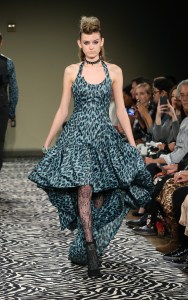 Model on the catwalk Wolk Morais Collection 6 show, Runway, Los Angeles, USA - 17 Jan 2018
