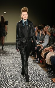 Model on the catwalk Wolk Morais Collection 6 show, Runway, Los Angeles, USA - 17 Jan 2018
