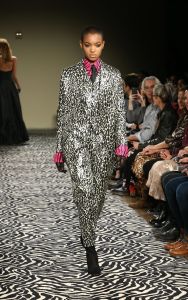 Model on the catwalk Wolk Morais Collection 6 show, Runway, Los Angeles, USA - 17 Jan 2018