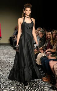 Model on the catwalk Wolk Morais Collection 6 show, Runway, Los Angeles, USA - 17 Jan 2018