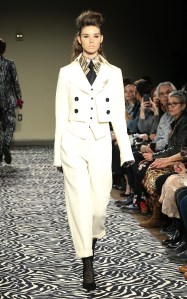 Model on the catwalk Wolk Morais Collection 6 show, Runway, Los Angeles, USA - 17 Jan 2018