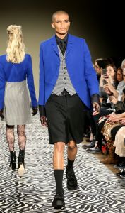Model on the catwalk Wolk Morais Collection 6 show, Runway, Los Angeles, USA - 17 Jan 2018