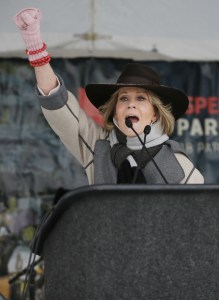 Actress Jane Fonda speaks at the Respect Rally Park City during the 2018 Sundance Film Festival, in Park City, Utah2018 Sundance Film Festival - Respect Rally , Park City, USA - 20 Jan 2018