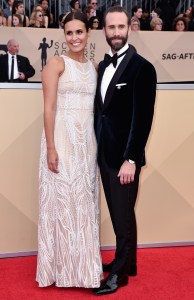 Joseph Fiennes and Maria Dolores Dieguez
24th Annual Screen Actors Guild Awards, Arrivals, Los Angeles, USA - 21 Jan 2018