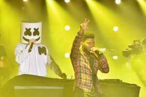 DJ Marshmello, KhalidSpotify Best New Artists Party, Inside, New York, USA - 25 Jan 2018
