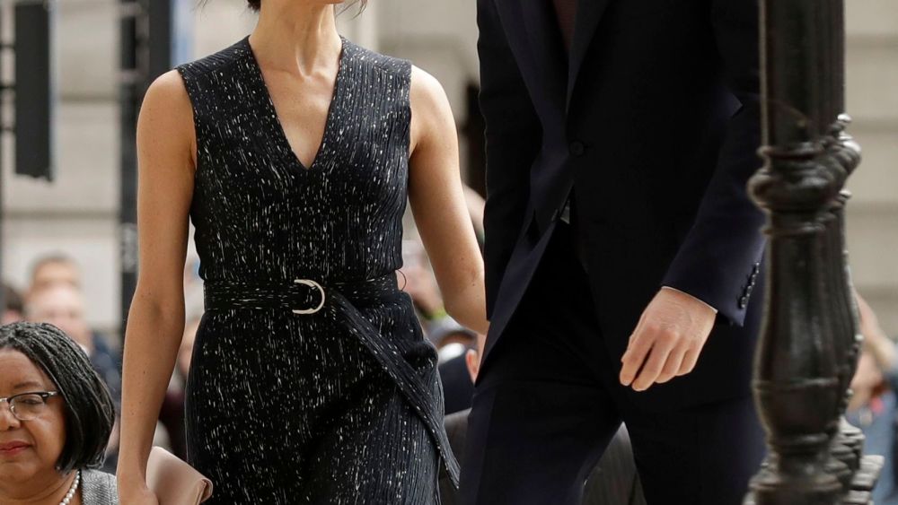 Britain's Prince Harry and his fiancee Meghan Markle arrive to attend a Memorial Service to commemorate the 25th anniversary of the murder of black teenager Stephen Lawrence at St Martin-in-the-Fields church in LondonBritain Lawrence, London, United Kingdom - 23 Apr 2018