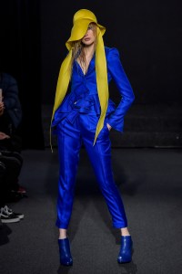 Model on the catwalk