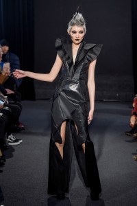 Model on the catwalk