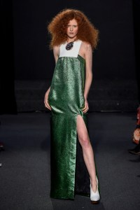 Model on the catwalk