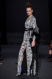 Model on the catwalk