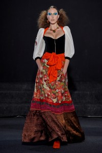 Model on the catwalk